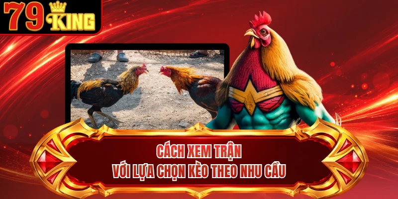 Cách xem trận với lựa chọn kèo theo nhu cầu