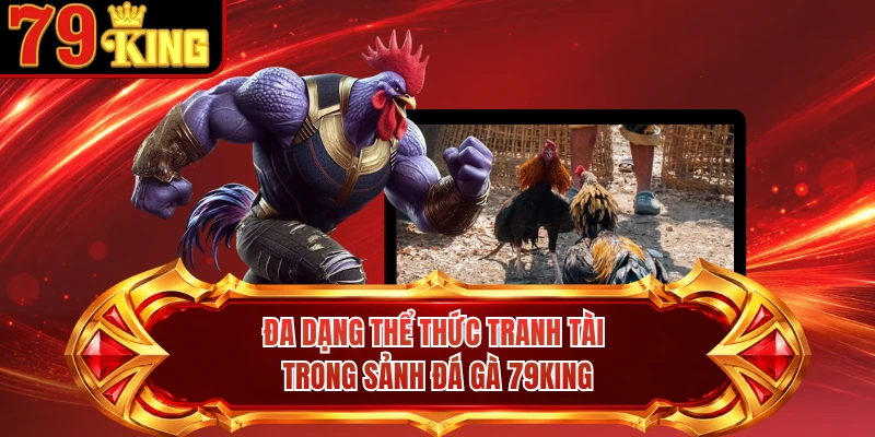Đa dạng thể thức tranh tài trong sảnh đá gà 79KING